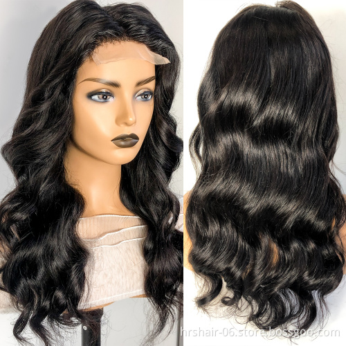 HD Transparent Human Hair Full Lace Wigs Wholesale Cuticle Aligned Brazilian Virgin Remy Human Hair 13x4 Lace Front Wigs